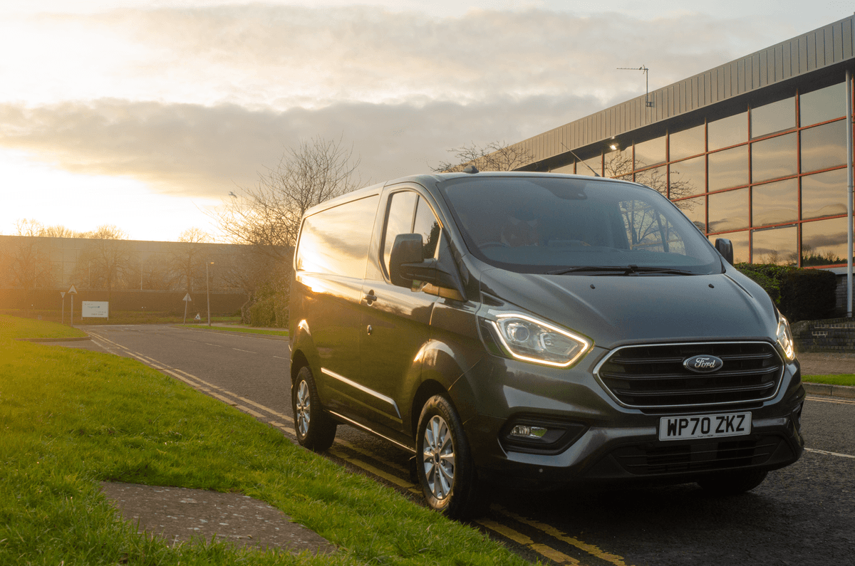 Ford custom van for courier services